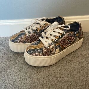 Steve Madden Platform Snakeskin Sneaker